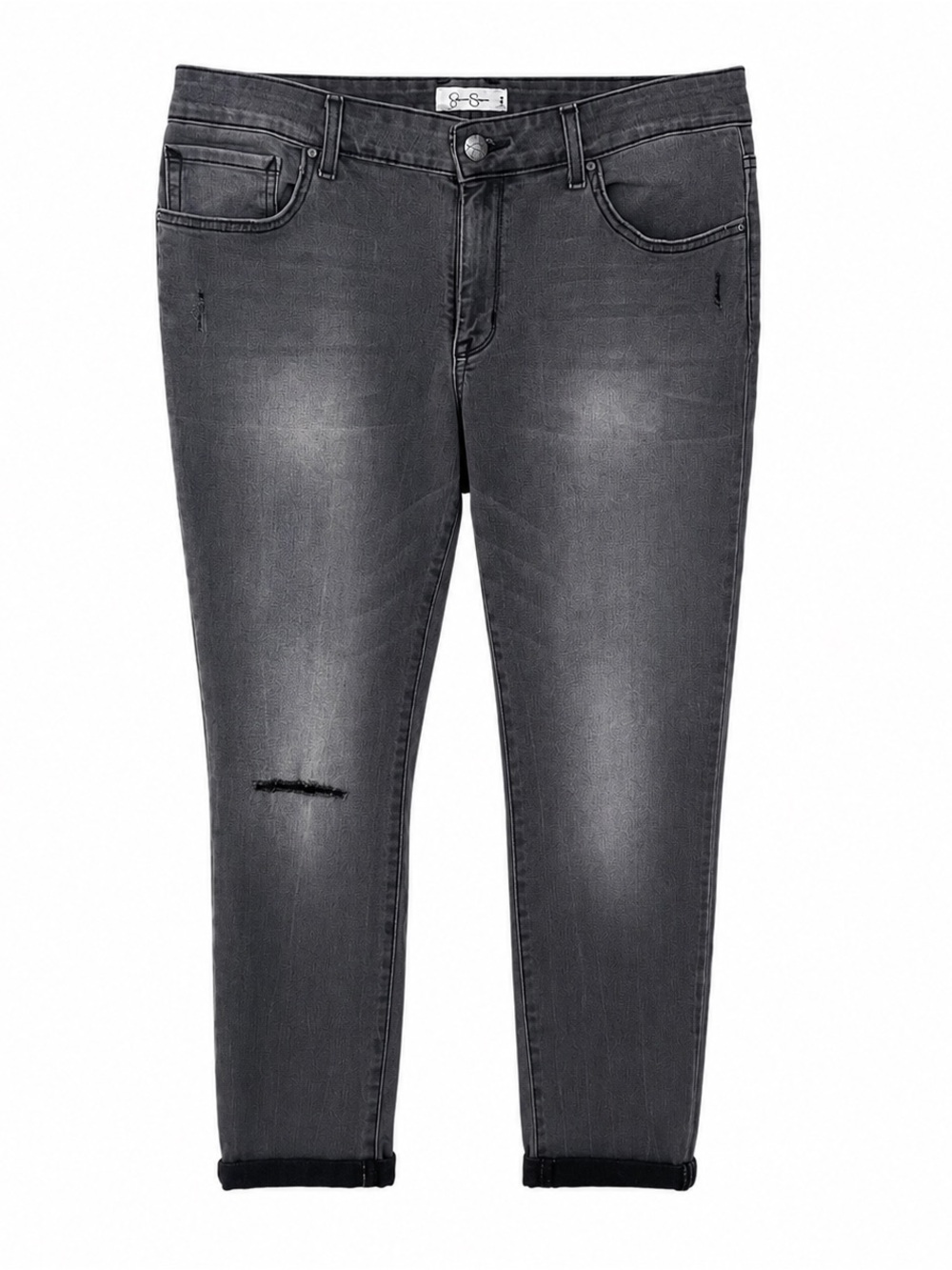 Jessica Simpson Grey Boyfriend Skinny Jeans - Picture 2 of 12